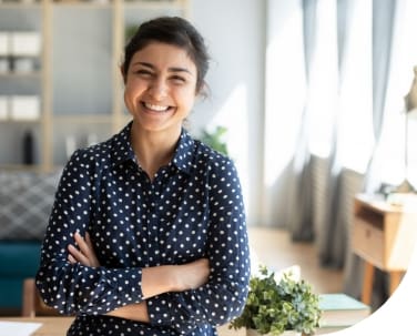 Young woman smiling at camera