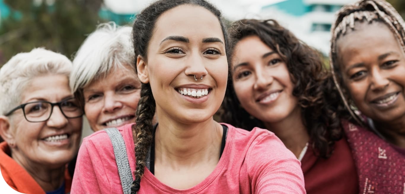group of mixed age women
